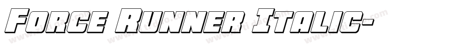 Force Runner Italic字体转换